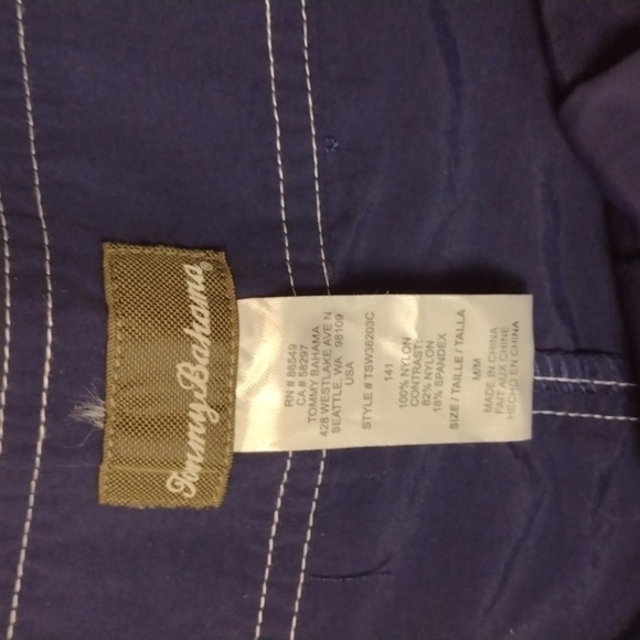 Tommy BAHAMA - blue red board shorts size medium - Picture 2 of 3